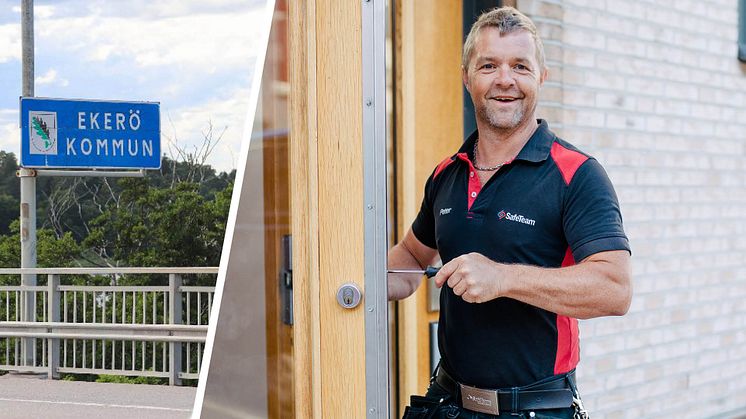 SafeTeam installerar lås i Ekerö kommun.