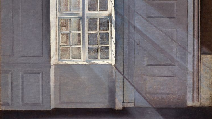 Vilhelm Hammershøi, Solstrålar eller Solsken, Dammkornens dans i solstrålarna, Strandgade 30, 1900, Ordrupgaard, photo: Anders Sune Berg.