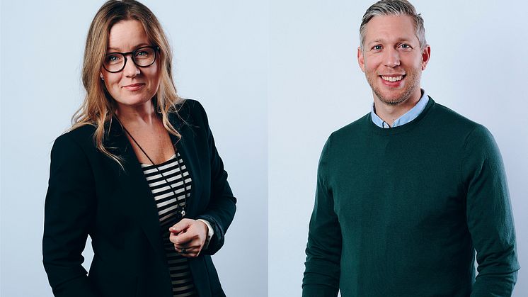 Tove Lindblad, Business Development Manager, Trimble Solutions Sweden AB﻿ och Fredrik Linderoth, Sales Manager, Trimble Solutions Sweden AB