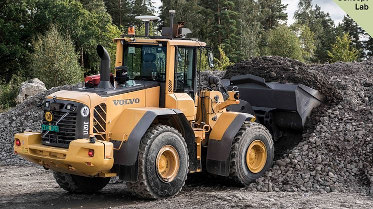 Självgående hjullastare Volvo L120 - autonom maskinprototyp