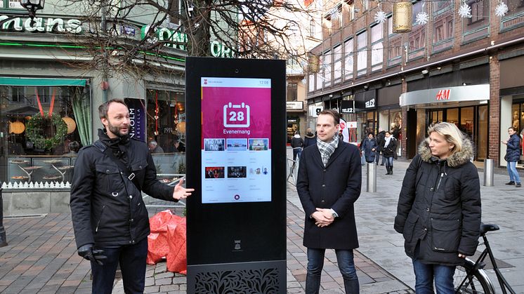 Invigning av digital infoskylt
