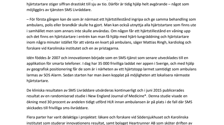 Athenapriset till sms-livräddare