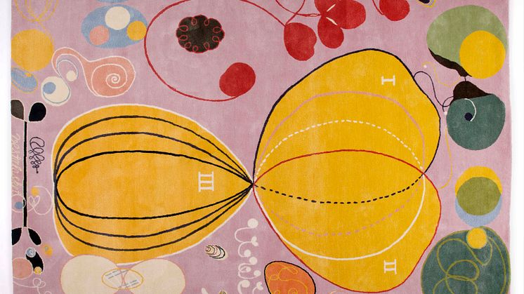 Hilma af Klint, The Tempel Series IV, 235 x 315 cm. Ull och silke. 