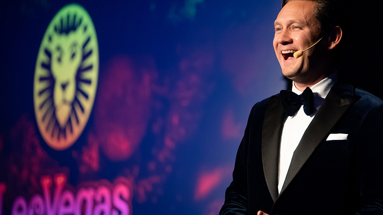 CEO Gustaf Hagman at 8 years celebration of LeoVegas