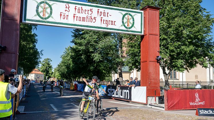 Ungdomscykelvasan 2022 målgång