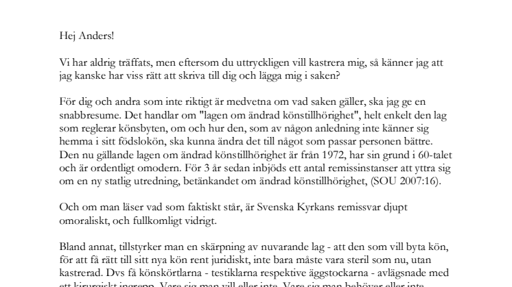 En lektion i medmänsklighet för ärkebiskopen