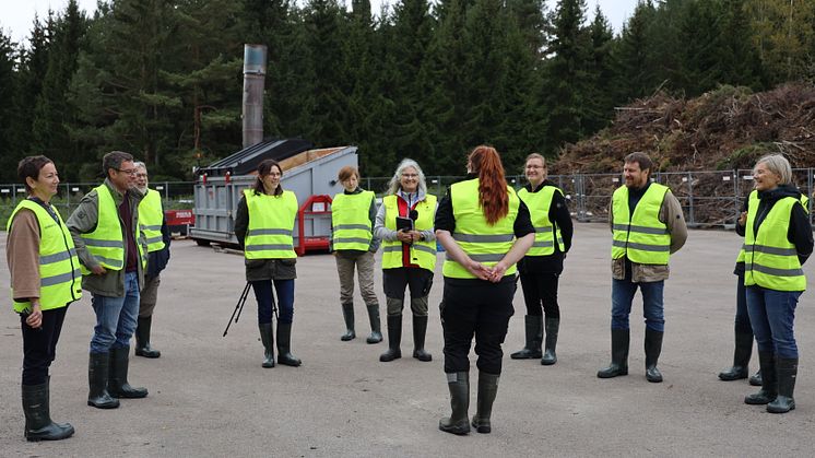 EU-besök på förbränningsanläggning Fagersta