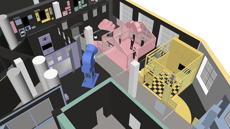 Vilken framtid vill du ha? I Digitopia får du reflektera över dina egna åsikter kring digitalisering, robotar och artificiell intelligens. Foto: Arbetets museum.