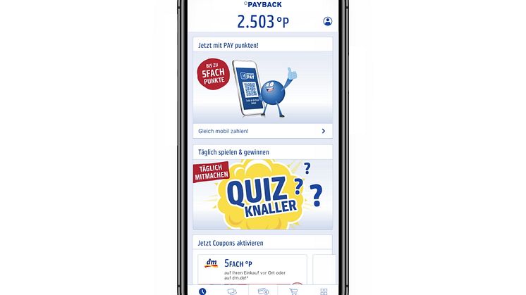 Mit der PAYBACK App können Kunden die Bezahlfunktion PAYBACK PAY nutzen und  gleichzeitig PAYBACK Punkte sammeln
