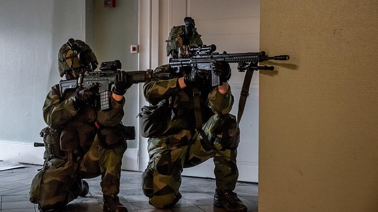 Bildtext: Bilden är tagen vid en tidigare övning.  Fotograf: Svante Rinalder/Försvarsmakten