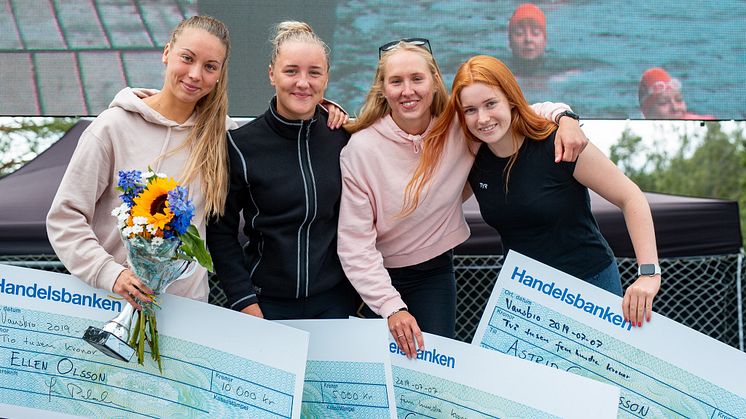 Ellen Olsson, Elise Öberg, Marie Carlsson och Astrid Gustavsson. Foto: Jonna Andersson