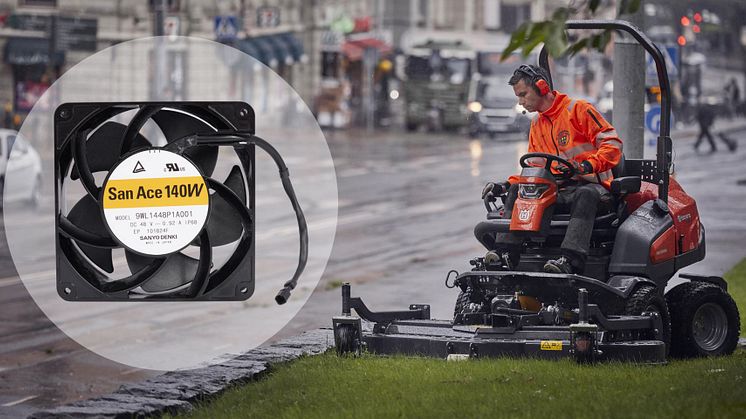 OEM Electronics levererar en kundunik axial-fläkt till Husqvarnas hybrid-klippare.