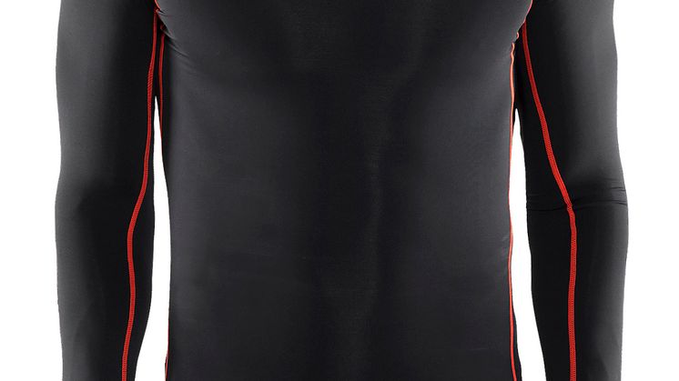 Delta Compression long sleeve för herr i färgen black/heat