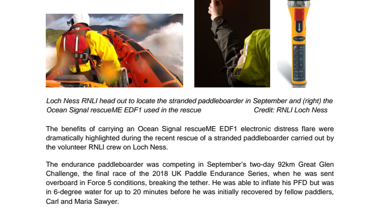 New Rescue Highlights Life-Saving Value of Ocean Signal rescueME EDF1