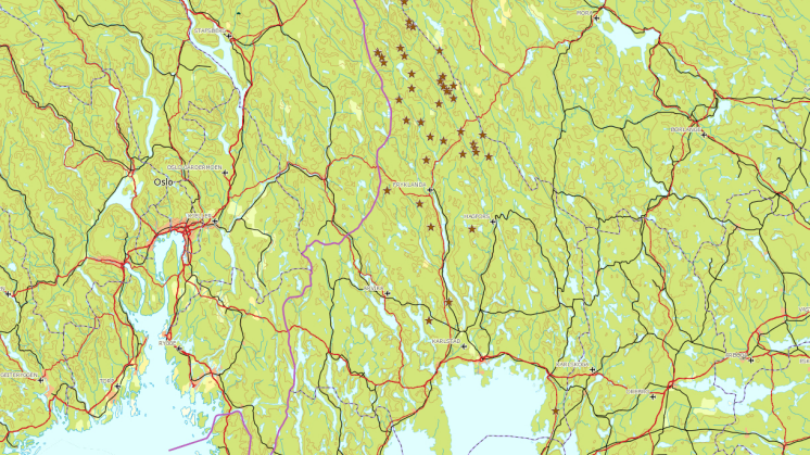 Karta över björnspillning