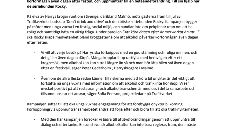 Man behöver inte känna sig bakis för att vara det…