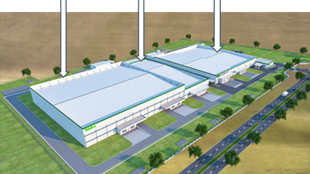 Rendering of the third building of Nidec India’s Neemrana factory.png