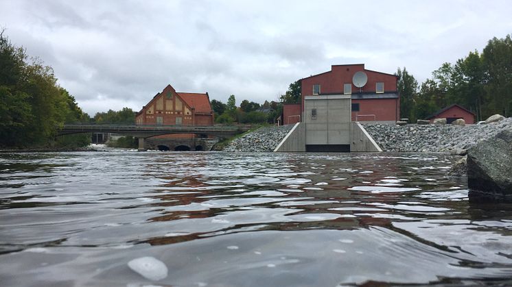 Idag invigde Uniper det nya kraftverket i Semla. I bakgrunden syns det gamla som togs ur drift förra sommaren.