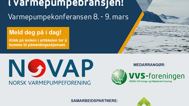 Varmepumpekonferansen 2016:  8.-9. mars