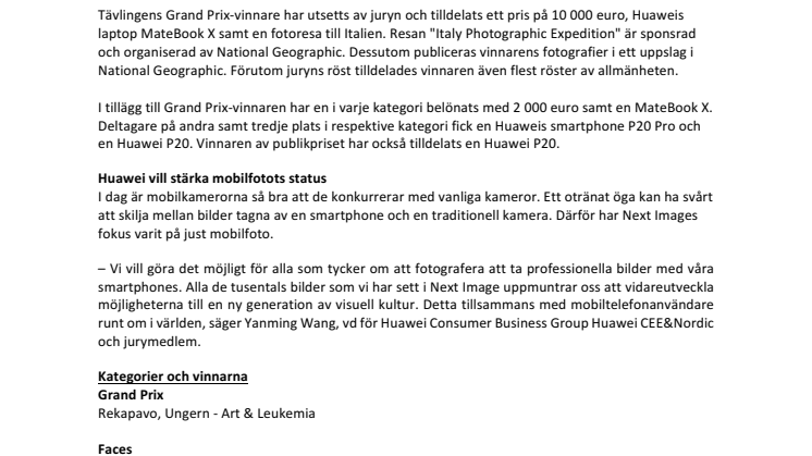 Här är vinnarna i Huaweis fototävling  Next Image Awards