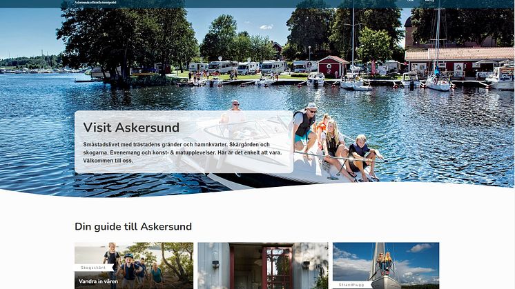 Nu finns nya visitaskersund.se  – mer inspiration i modernare tappning