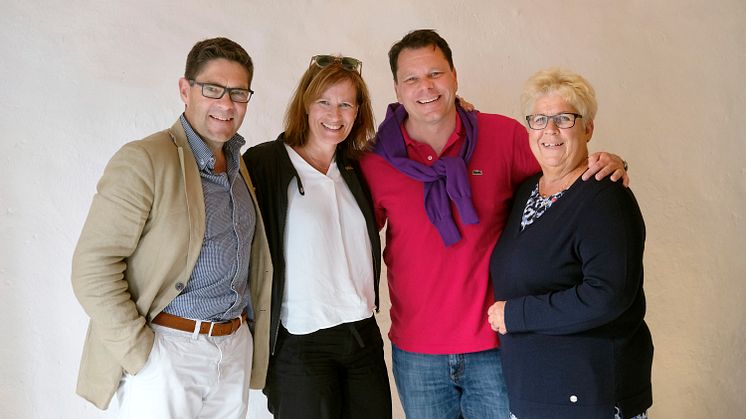 Hans Kreisel, Kristina Sundin Jonsson, Christoffer Svanberg och Maria Marklund. Foto: Johanna Nordin.