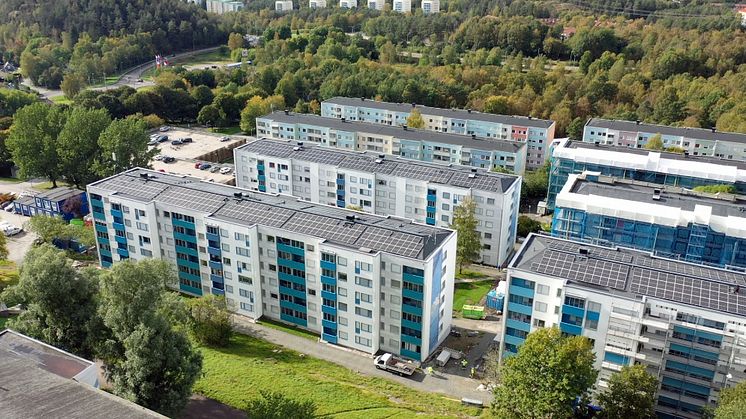 Siriusgatan i Gärdsås från luften