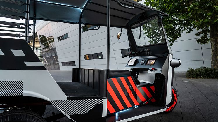 Audi rickshaw med second-life elbilsbatterier