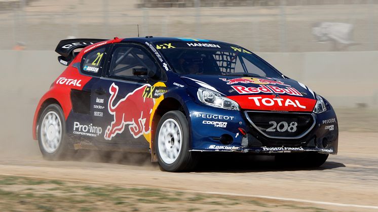 Team Peugeot Hansen utökade VM-ledningen i Barcelona 