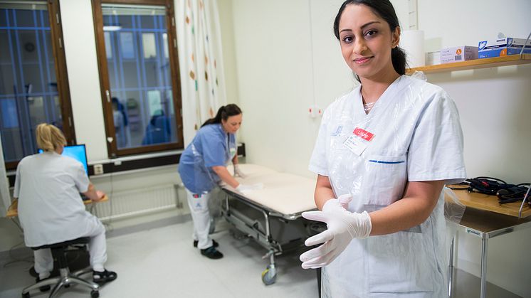 Gargi Gautam, medicinskt ledningsansvarig läkare på den nyöppnade medicinska akuta dagvårdsavdelningen på Danderyds sjukhus.