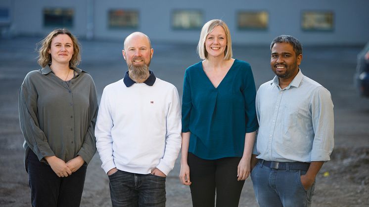 Rachel Feeney, Björn Schröder, Sandra Holmberg och Vishnu Prasoodanan. Bild: Mattias Pettersson