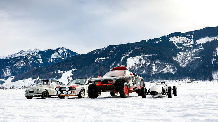 DKW F91, Audi RS Q e-tron #224, DKW Hartmann Formel V (GP Ice Race 2022)