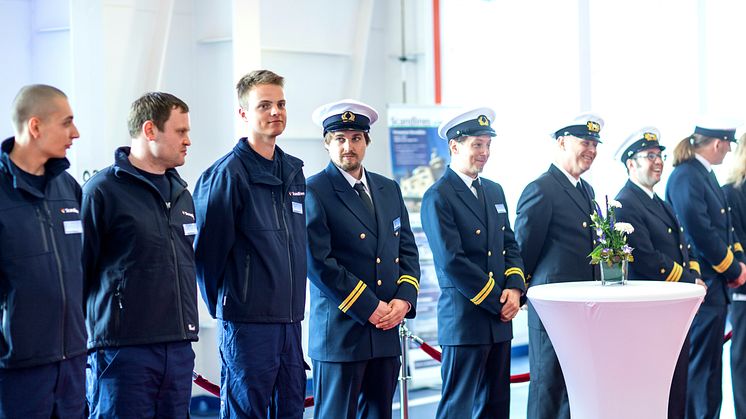 Scandlines' neue Hybridfähre auf den Namen "Berlin" getauft