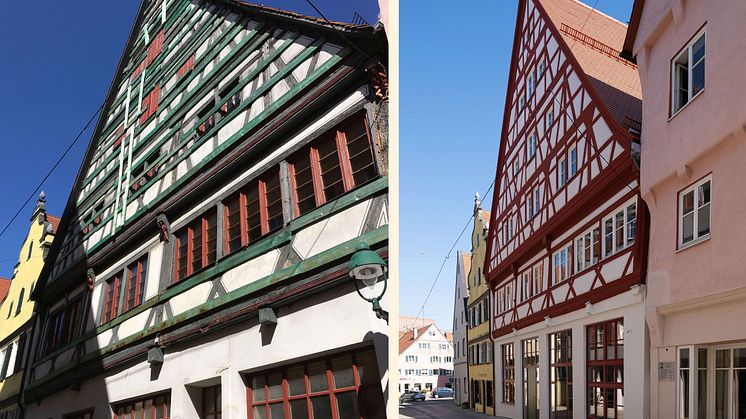 Bauwerkserhaltung: Das Gewinner-Objekt der Firma Taglieber Holzbau GmbH im Vorher-Nachher-Vergleich