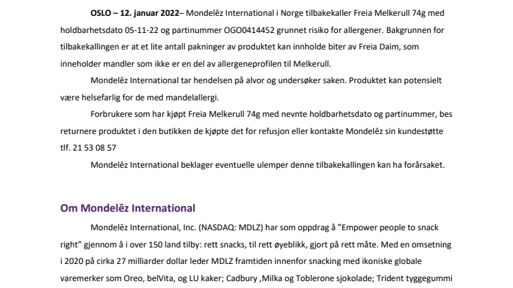 MDLZ_Press Release_Melkerull recall jan 2022.pdf