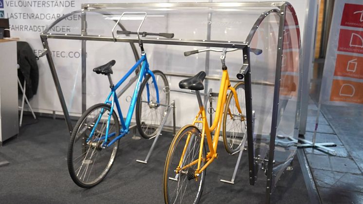 Bau- und Wohntrends Fahrradgarage auf der Heim+Handwerk 2024, Messe München