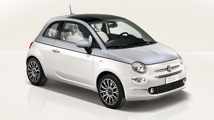 Fiat 500 Dolce Vita. Bilen er vist med ekstraudstyr.
