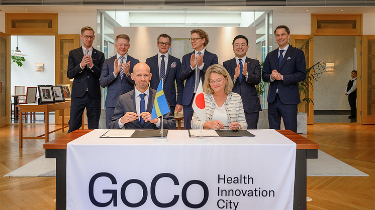 Näringsministern tog första spadtaget till GoCo Health Innovation City – Klart med Fujirebio, ett japanskt världsledande bolag inom cancerdiagnostik, som första stora etablering