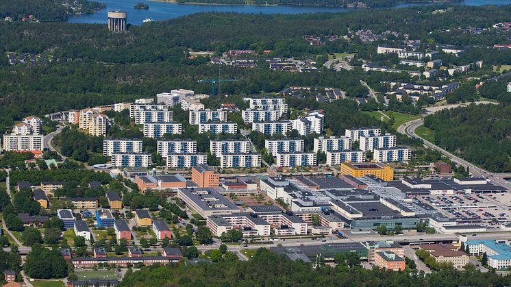 Fokus Skärholmen, där SKB medverkar som ankarbyggherre, är nominerat till årets planpris av Sveriges Arkitekter. Bild: Stockholms stad