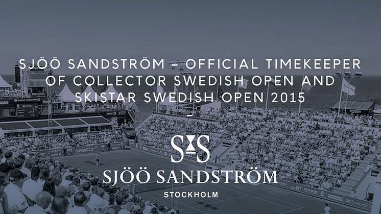 Sjöö Sandström - Official Timekeeper för Collector Swedish Open och SkiStar Swedish Open i Båstad 2015.