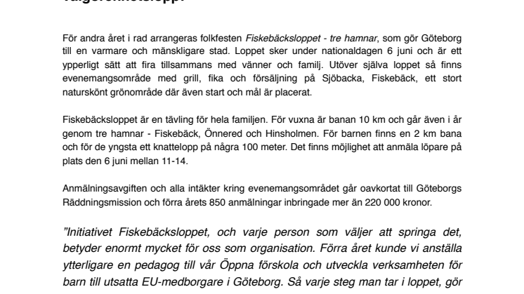 ​Fira nationaldagen med att springa för andra!