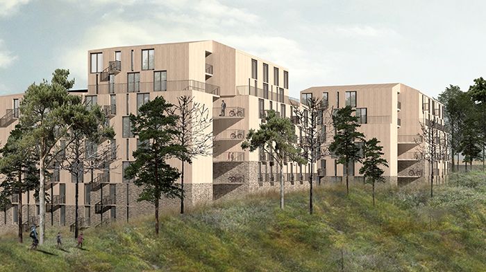 Folium, bostadsrätter i Tallbohov, Järfälla. Bild: Krook & Tjäder