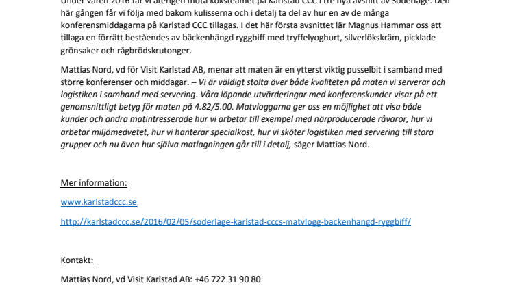 Karlstad CCCs matvlogg Söderläge – bäckenhängd ryggbiff