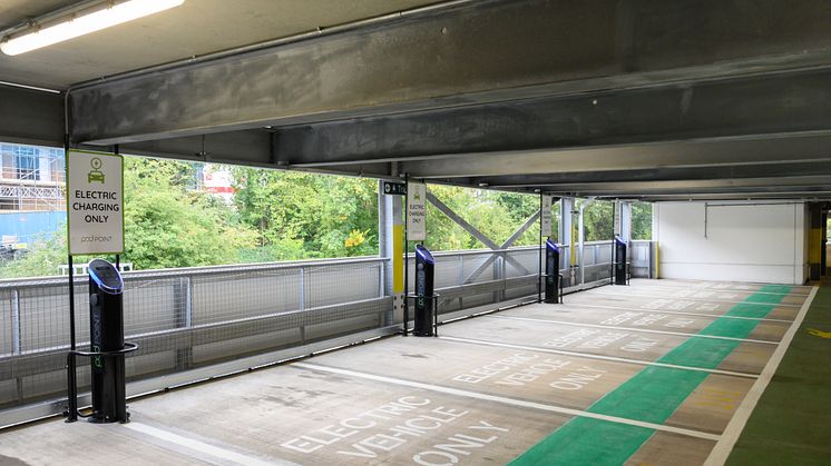 Mims Davies MP joins Govia Thameslink Railway to open a new EV charging hub in Haywards Heath
