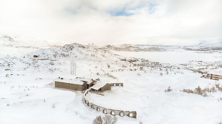 Niehku Mountain Villa vid Riksgränsen.