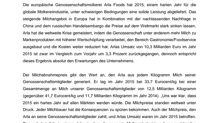 Solide Leistung unter schwierigen Bedingungen