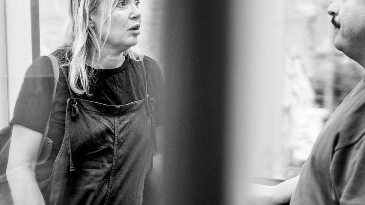 Skådespelarna i "Jukebox Gbg" på stan i Göteborg.