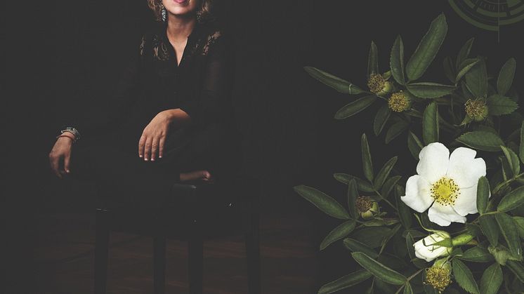Gabriela Montero, bildmontage ur Gävle Symfoniorkesters generalprogram