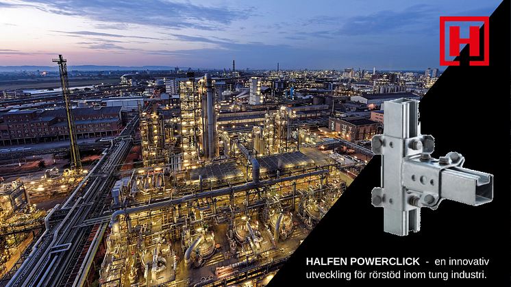 Halfen Powerclick - en innovativ utveckling för rörstöd inom tung industri