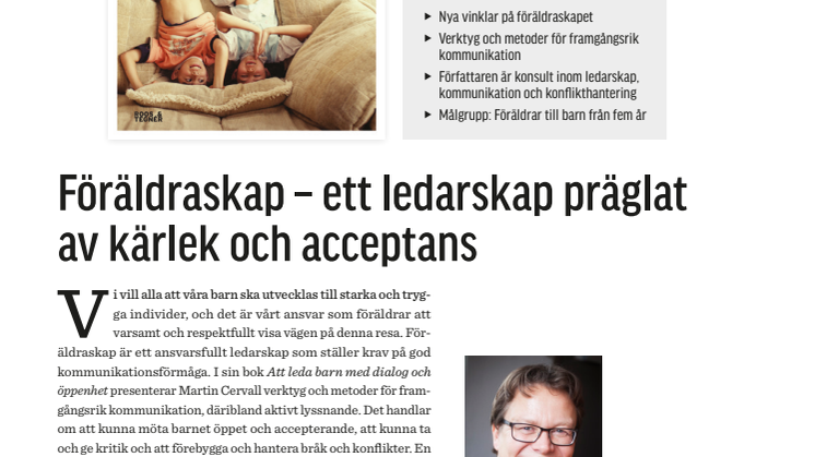 Att leda barn med dialog och öppenhet en bok av Martin Cervall